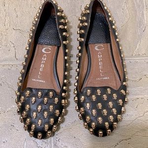 Women’s skull flat shoes by Jeffrey Campbell